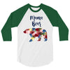 mama bear floral 3/4 Sleeve Shirt
