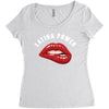 latina power bite Women's Triblend Scoop T-shirt