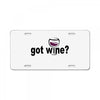 got wine License Plate