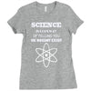 science is gods   atheism Ladies Fitted T-Shirt