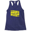 danger danger friend zone funny slogan Racerback Tank