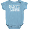 mathlete slogan Baby Onesie