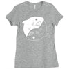 yin yang shark Ladies Fitted T-Shirt