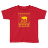 ugly sweater party beer bear funny Toddler T-shirt