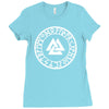 valknut shield Ladies Fitted T-Shirt