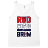 red white and brew Tank Top