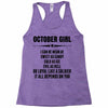 Super October Girl Racerback Tank