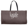 lamb of god Weekender Totes