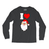 i love santa noel Long Sleeve Shirts