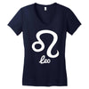 leo zodiac Women's V-Neck T-Shirt