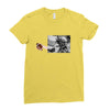 Football Statue Ladies Fitted T-Shirt