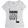 nerdy in a good way Women's Triblend Scoop T-shirt