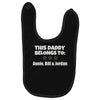 personalised daddy Baby Bibs