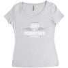 i have two titles aunt and godmother Women's Triblend Scoop T-shirt