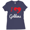 i love goldens Ladies Fitted T-Shirt