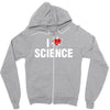 i love science Zipper Hoodie