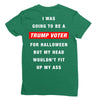 i was going to be a trump voter for halloween but my head wouldn't fit Ladies Fitted T-Shirt