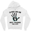 father and son best friends son Zipper Hoodie