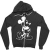 mouse screen print Zipper Hoodie