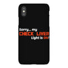 check liver light is on iPhoneX