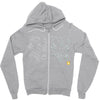 pterodactyl with a machine gun Zipper Hoodie