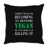 vegan Throw Pillow