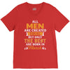 All Men Are Created Equal But Only The Best Are Born In March V-Neck Tee