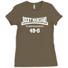 rocky marciano the brooklyn blockbuster 49 0 logo Ladies Fitted T-Shirt