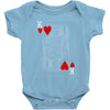 king of hearts playing card Baby Onesie