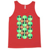 sad alien and daisy nineties grunge pattern Tank Top