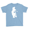 sax player lady face optical illusion Youth Tee
