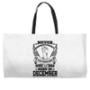 Never Underestimate Dog Rescuer Who Was Born December Weekender Totes
