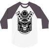 samurai skull 3/4 Sleeve Shirt