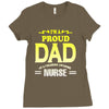 proud dad nurse Ladies Fitted T-Shirt