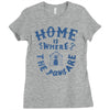 home is where the paws are Ladies Fitted T-Shirt