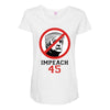 Impeach 45 Stop Trump Maternity Scoop Neck T-shirt