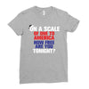 on a scale of one to america how free are you tonight Ladies Fitted T-Shirt