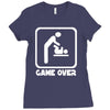 game over daddy funny Ladies Fitted T-Shirt