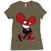 mickey mau5 Ladies Fitted T-Shirt