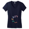 Baby Colorful Foot Women's V-Neck T-Shirt