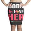 couple tshirt   born to love her Pencil Skirts