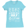 Born In July Ladies Fitted T-Shirt