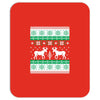 reindeer christmas ugly sweater Mousepad
