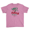 Daddy Hiking Buddy Mountains Youth Tee