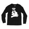 cartoon hands holding diamond Long Sleeve Shirts