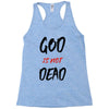 god is not dead Racerback Tank