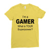 gamer baseball Ladies Fitted T-Shirt