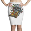 pizzaskull sticker original Pencil Skirts
