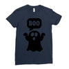 Ghost Boo Ladies Fitted T-Shirt