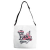 road closed Adjustable Strap Totes